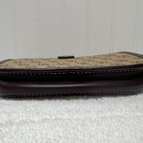 Dooney & Bourke Signature Brown Wristlet - Picture 6 of 6